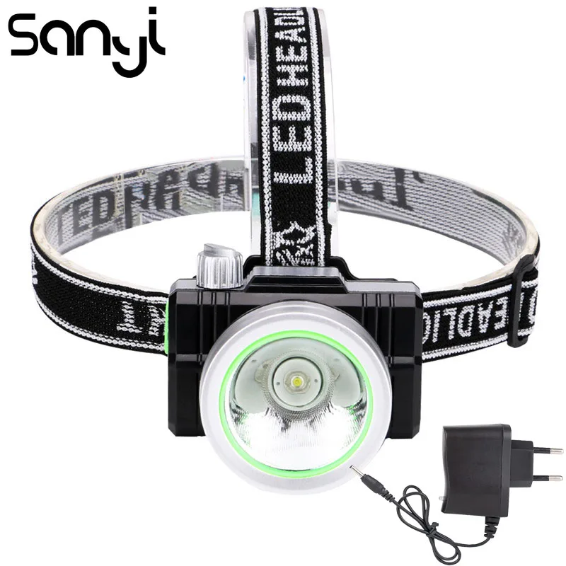 

SANYI LED XML-2 Adjust Brightness Head Lamp Built-in Battery Headlamp 3800 LM Flashlight Forehead Camping Night Fishing Torch