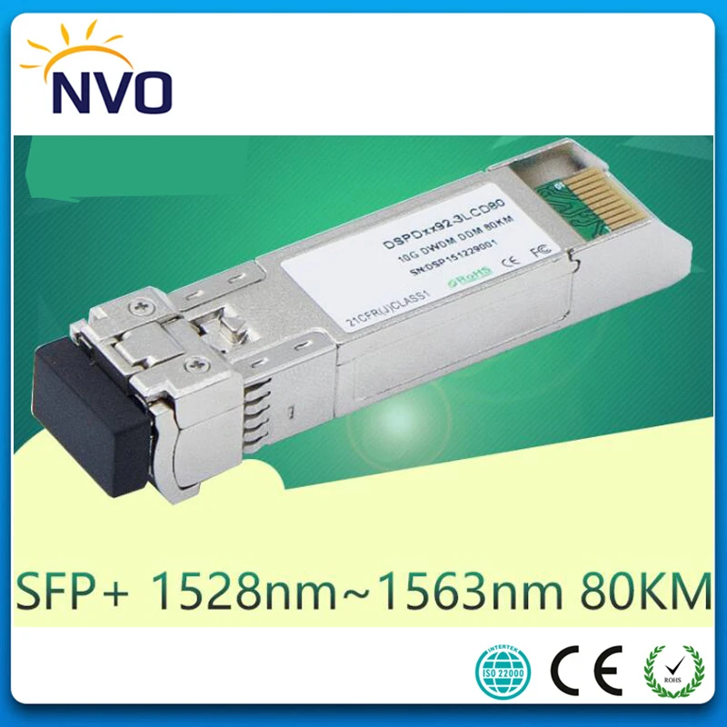 Бесплатная доставка 10G DWDM-SFP +-ZR двойное волокно LC 80 км сетка ITU 17 ~ 61ch DWDM SFP +