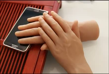 Free shipping!Solid Silicone male Hands,Sex Doll Real Skin,realistic mannequin hands,ring display