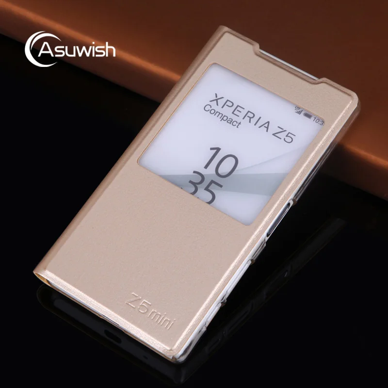 asuwish flip cover leather for sony xperia z5 compact asuwish flip cover leather for sony xperia z5 compact