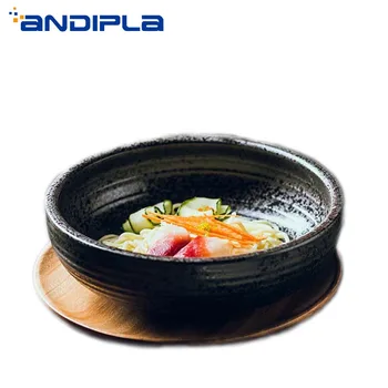 

Vintage Japanese Style Ceramic Ramen Bowl Creative Porcelain Tableware Noodle Soup Bowl Fruit Salad Big Bowl Home Dinnerware New