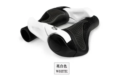Рукоятки для шоссейного велосипеда эргономичные резиновые рукоятки и алюминиевые наконечники черные/белые аксессуары для велосипеда дизайн рога быка - Цвет: other model white