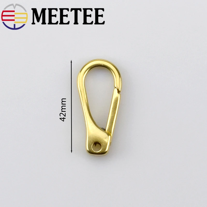 2шт Meetee Твердый латунный крюк металлическая застёжка сумка для багажа скоба с