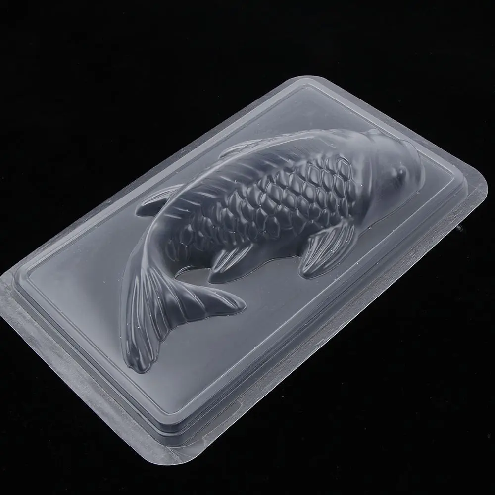 3D Plastic Koi Fish Shape Cake Chocolate Mould Jelly Sugar Craft Rice Mold DIY Cake Decorating