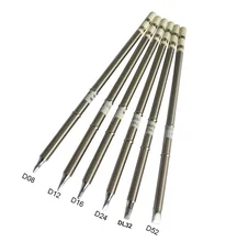 Gudhep T12 Soldering Iron Tips T12-D08 D12 D16 D24 D32 D4 D52 Replacement Tips for hakko Fx951 FX950  Soldering Station