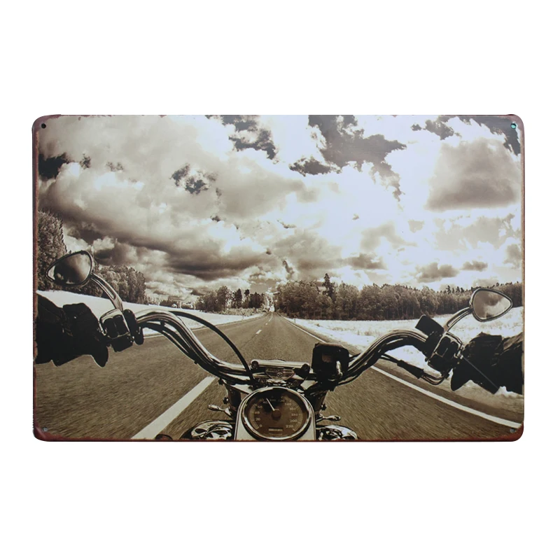 Крутые мотоциклы металлическая жестяная вывеска 8 &quotx 12&quot планка бар/кафе