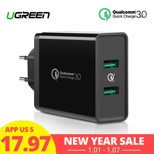 Special Offers Ugreen Quick Charge 3.0 36W USB Charger for iPhone X 8 Plus Fast QC 3.0 Charger for Samsung Galaxy s9 Xiaomi mi 8 USB Charger Special Offers Ugreen Quick Charge 3.0 36W USB Charger for iPhone X 8 Plus Fast QC 3.0 Charger for Samsung Galaxy s9 Xiaomi mi 8 USB Charger