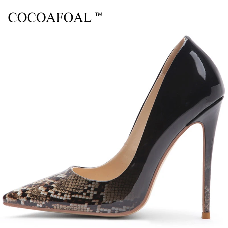 COCOAFOAL Snakeskin Pattern Women's High Heels Shoes Woman Wedding Shoes Plus Size Party Pumps Fashion Sexy Pointed Toe Pumps COCOAFOAL Snakeskin Pattern Women's High Heels Shoes Woman Wedding Shoes Plus Size Party Pumps Fashion Sexy Pointed Toe Pumps