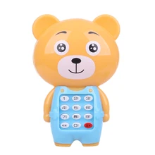 1 шт. Kawaii мультфильм музыкальный телефон детские игрушки обучающая игрушка колокольчик, подвешиваемый над кроватью телефон Рождественский подарок для детей игрушки