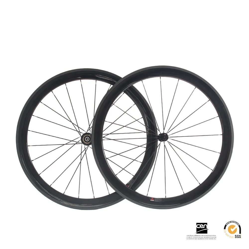 Perfect 50mm Clincher Rims Basalt Carbon 27mm 20h 24h Road Bike UD Matt wheel 700C Race Wheel sets 1