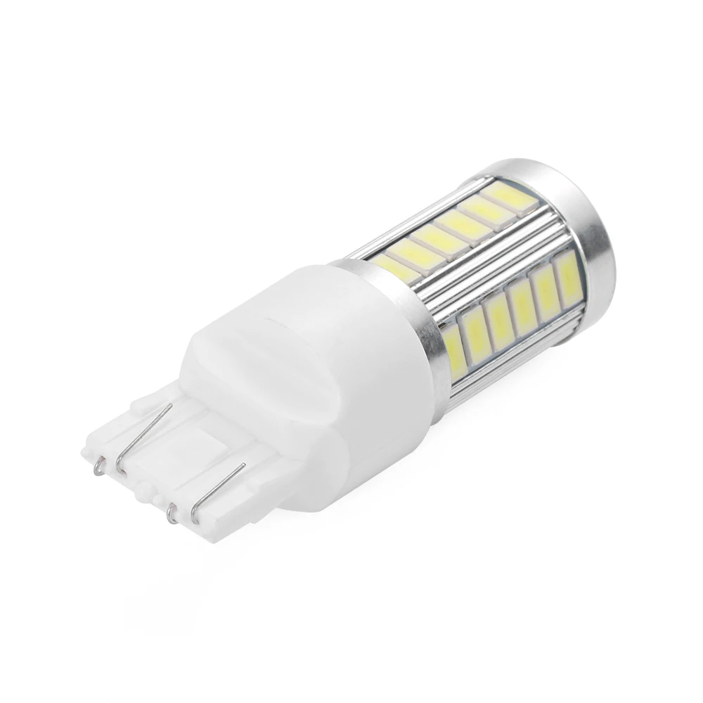 1 шт. T20 W21/5 Вт 7443 33SMD Автомобильная резервная копия светодиодный светильник лампы