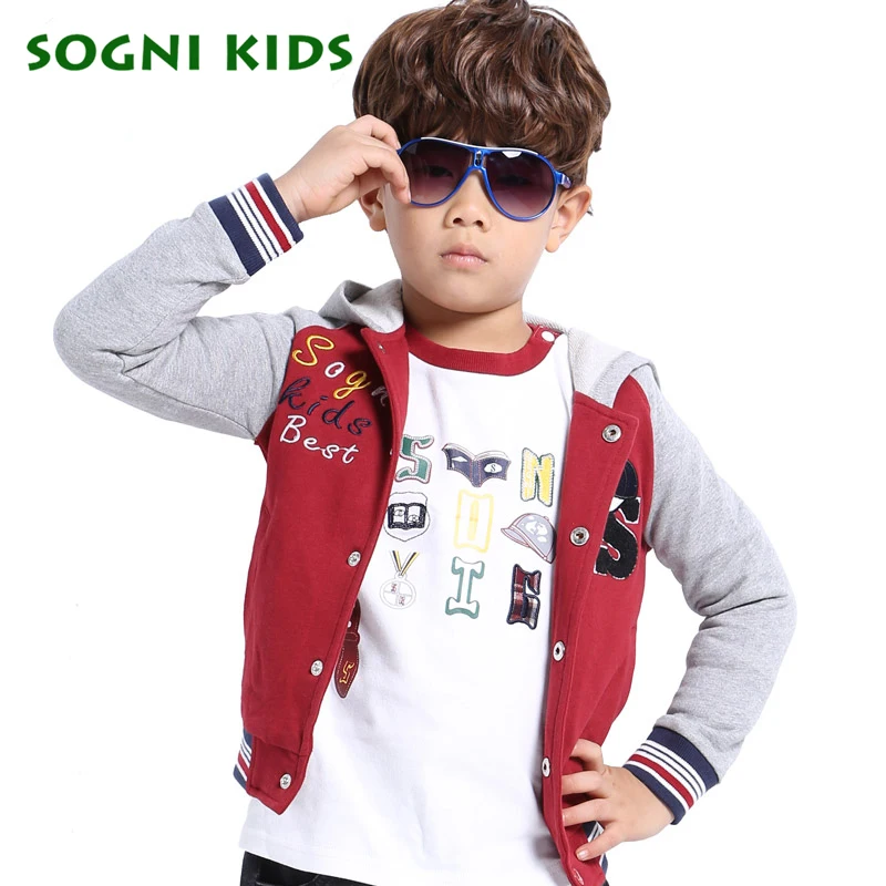 2016 New Autumn Children Hoodies Sweatshirt for Boys Girls hooded Coat baseball uniform Kids Long Sleeve