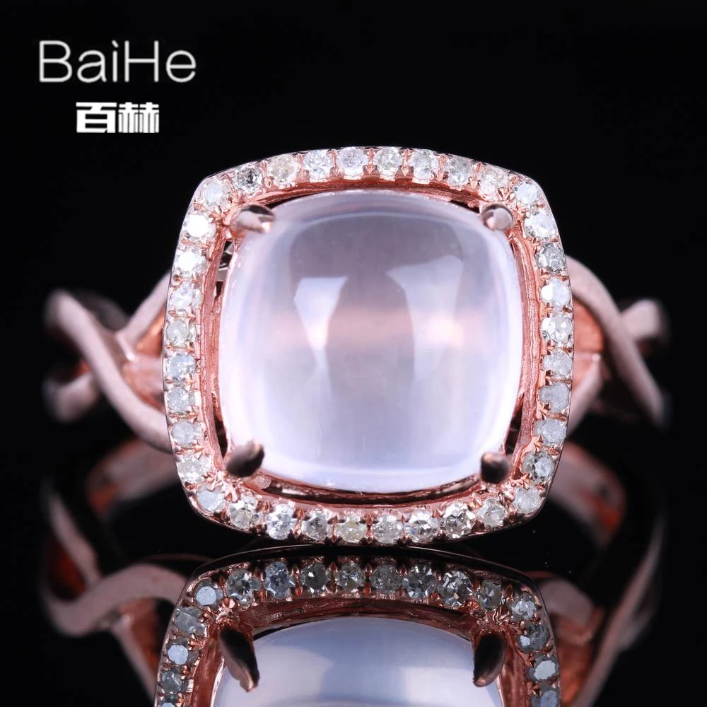 BAIHE Solid 14 K розовое золото (AU585) 3.26CT сертифицированная безупречная огранка с подлинным розовым кварцем свадебные женские модные ювелирные изд... BAIHE Solid 14 K розовое золото (AU585) 3.26CT сертифицированная безупречная огранка с подлинным розовым кварцем свадебные женские модные ювелирные изд...