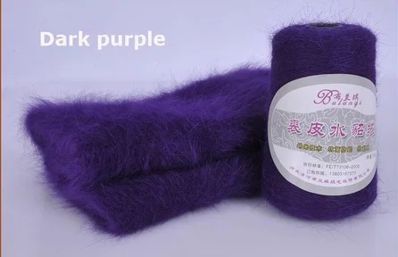 Женская теплая цветная плюшевая норковая кашемировая водолазка, утолщенная водолазка, свитер, рубашка в длинном разрезе, Z029 - Цвет: dark purple