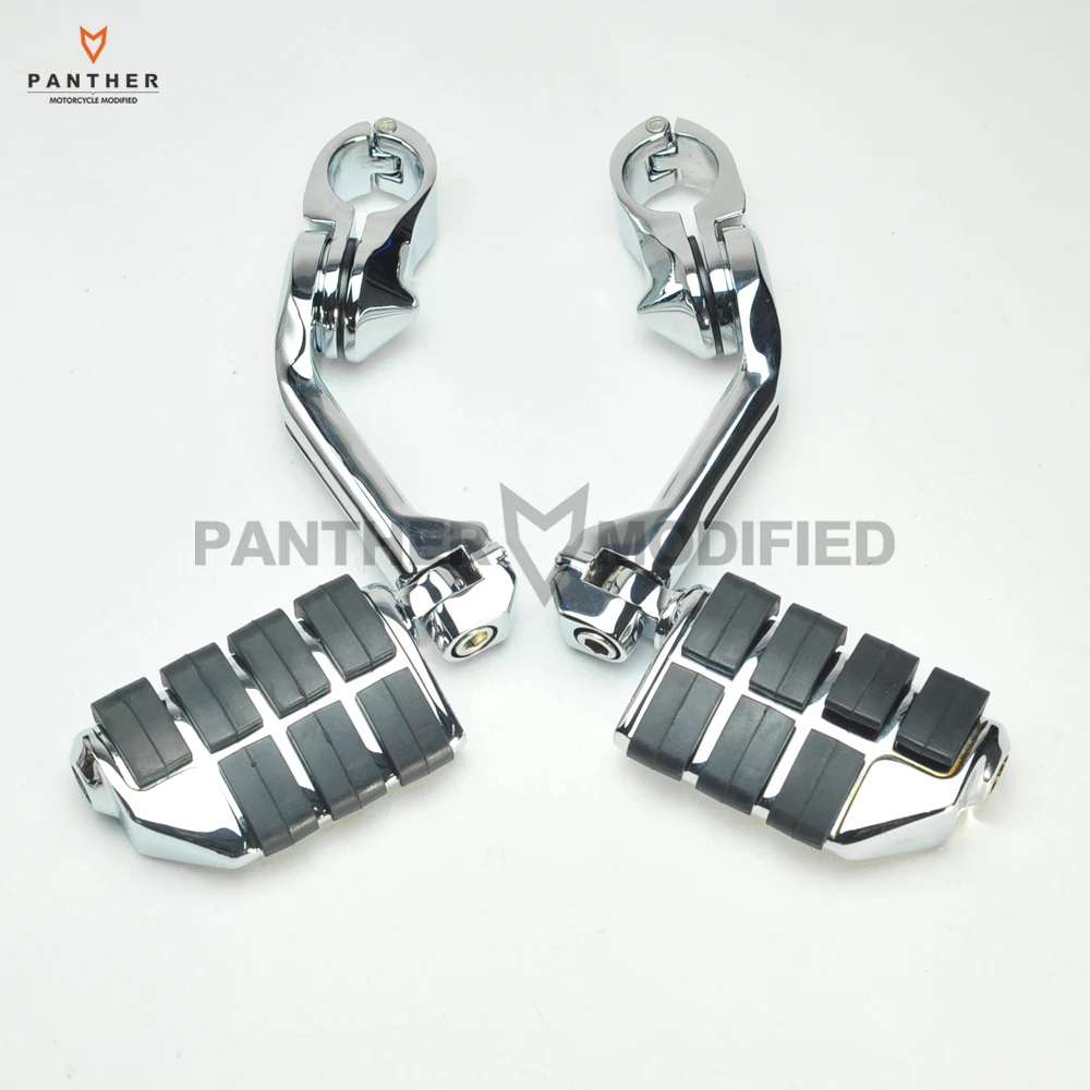 

Chrome 32mm Universal Motorcycle Long Angle Foot Pegs Footpeg Engine Guard Moto Foot Rest case for Honda Suzuk Yamaha Kawasaki