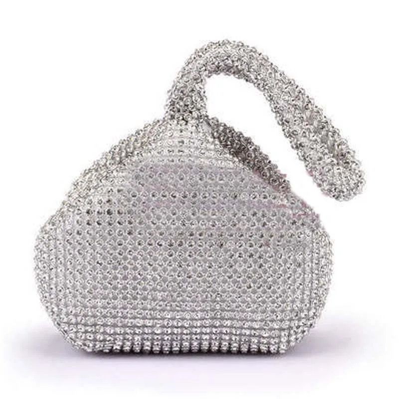 

New Round Diamond Handbag Creative Design Triangular Party Bag Ladies Dinner Bag Hand Carry Packages Women's Crossbody Bags Gift