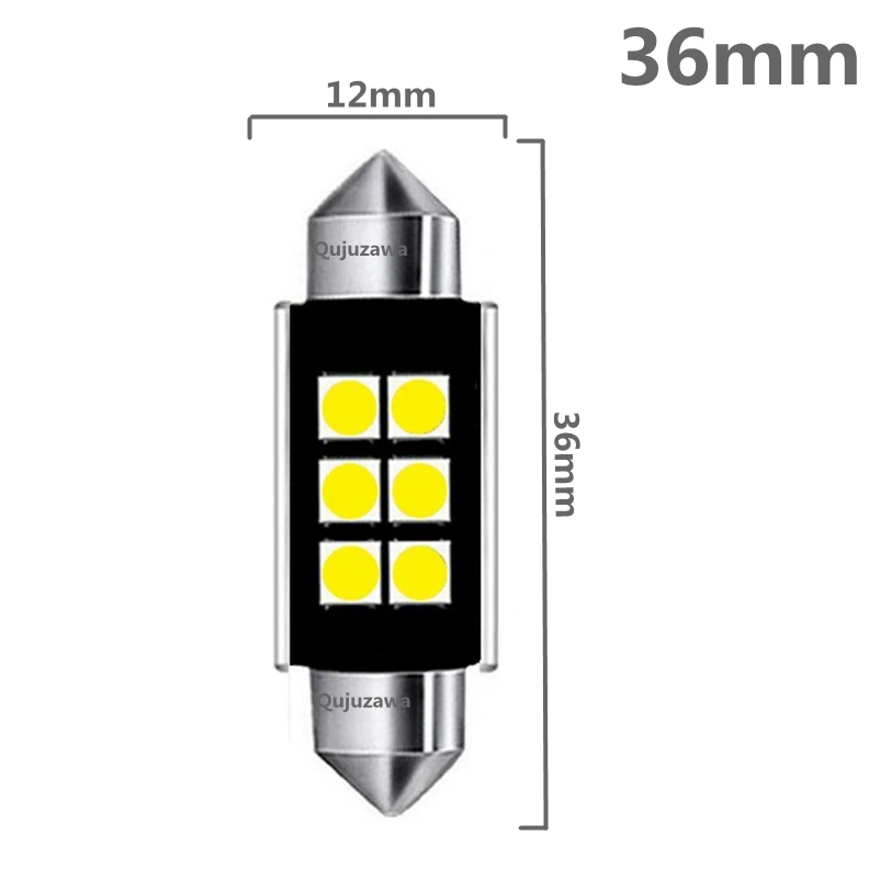 1 шт. 31 мм 36 мм 39 мм 41 мм C5W C10W супер яркий 6 SMD 3030 светодиодное освещение фестонного типа для автомобиля светильник Canbus без ошибок интерьер Doom лампа для чтения