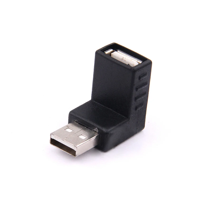 90 градусов интерфейс USB2.0 папа к женскому соединителю локоть вниз правый угловой