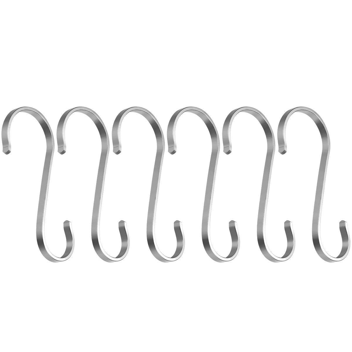 Duty Stainless Steel Flat Hooks S Shaped Hooks Bathroom Kitchen Hanging