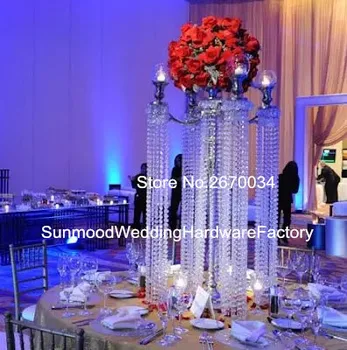 

30 days sent out orderno flowers including )artificial wedding artificial rose flower crystal centerpieces for wedding decoraton
