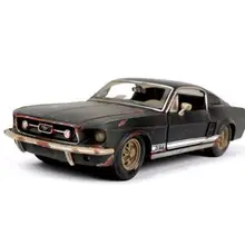 Новинка 1/24 1967 Ford Mustang GT черная литая под давлением модель автомобиля игрушечная машинка Игрушки для мальчиков детские подарки коллекция игрушек