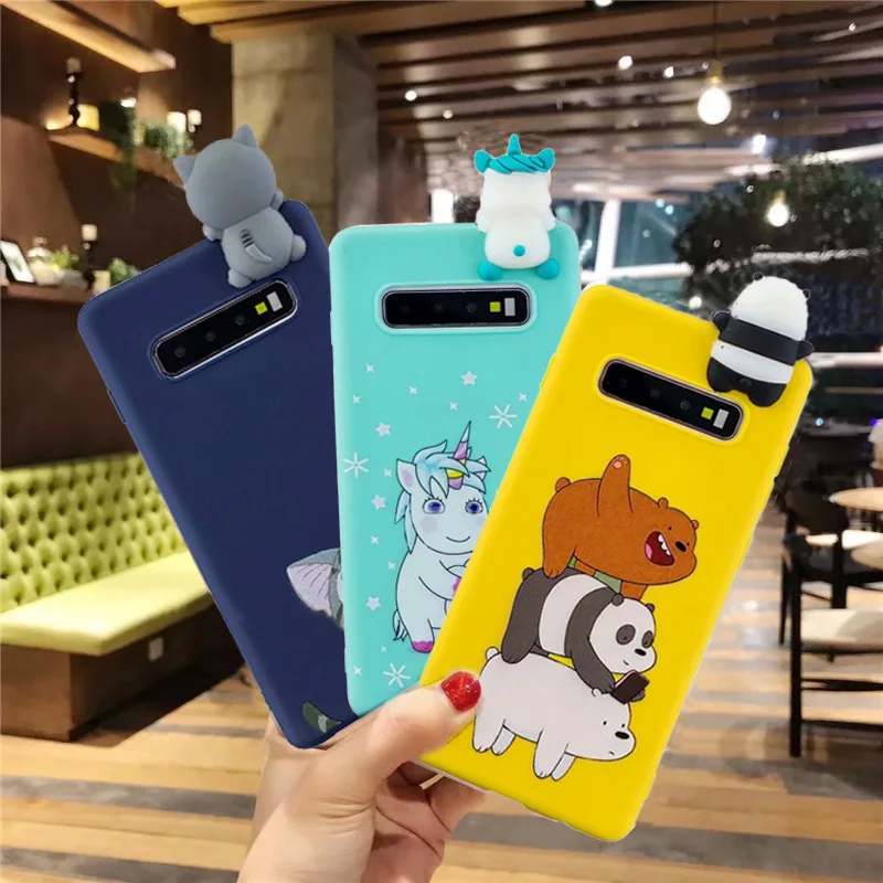 3D Cartoon Funny Animal Patterned Soft TPU Case Cover on sfor Samsung S10 Plus S10e S9 S8 S7 Edge Phone Silicon Coque Funda Capa (6)