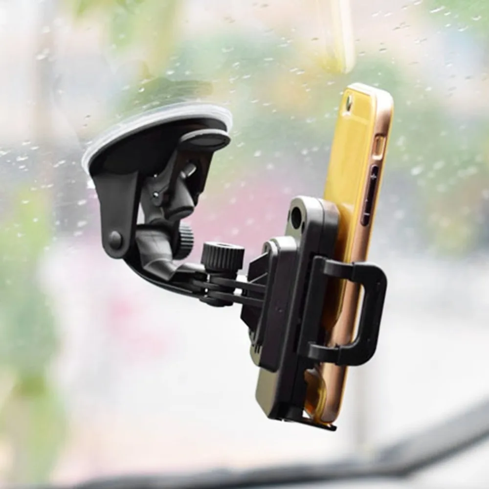 

360 Degree Rotating Smart Phone GPS Universal Car Pressure Absorbing Holder Adjustable Mount Bracket 3.5-6.5 Inch Mobile Phone