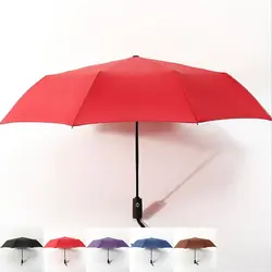 Новый ветер устойчивый автоматический складной зонт дождя для мужские черные покрытие 3 складной Для женщин ветрозащитные Зонты Дождь 10 К