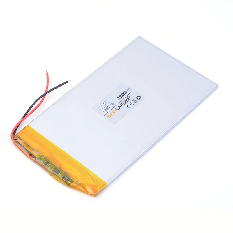 

3.7V 5065115 3900mAh Polymer rechargeable Lithium Li Battery For GPS ipod PSP Tablet PC Mobiles Backup Power free shipping