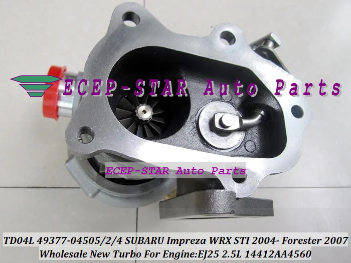 TD04L 49377-04505 49377-04502 49377-04504 14412AA4560 Турбокомпрессор Turbo для SUBARU Impreza WRX STI 04-Forester 2007 EJ25 2.5L