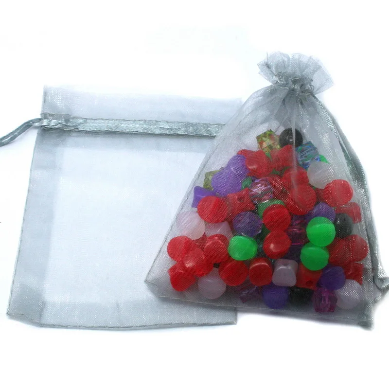 10 шт. разноцветные подарочные пакеты из органзы 9 х12 см|gift pouch bags|jewelry displaygift |