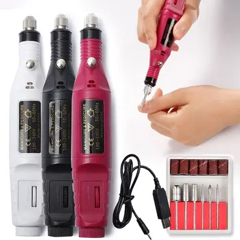 

Professional Electric Nail Drill Pen Nail Grinding Machine Milling Bit File Cutter Set for Manicure Tip Nail Art Equipment Tool