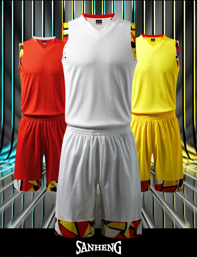 Мужские баскетбольные Джерси шорты Мужская s Форма для соревнований костюмы быстросохнущие баскетбольные майки на заказ S116159-1