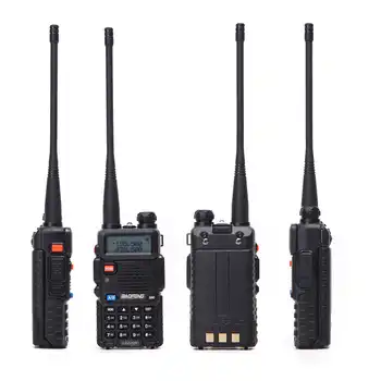 2Pcs BaoFeng UV-5R 5W Walkie Talkie Dual Band VHF/UHF Handheld UV 5R UV5R Two Way Radio station Transmitter + 2 NA-771 Antenna