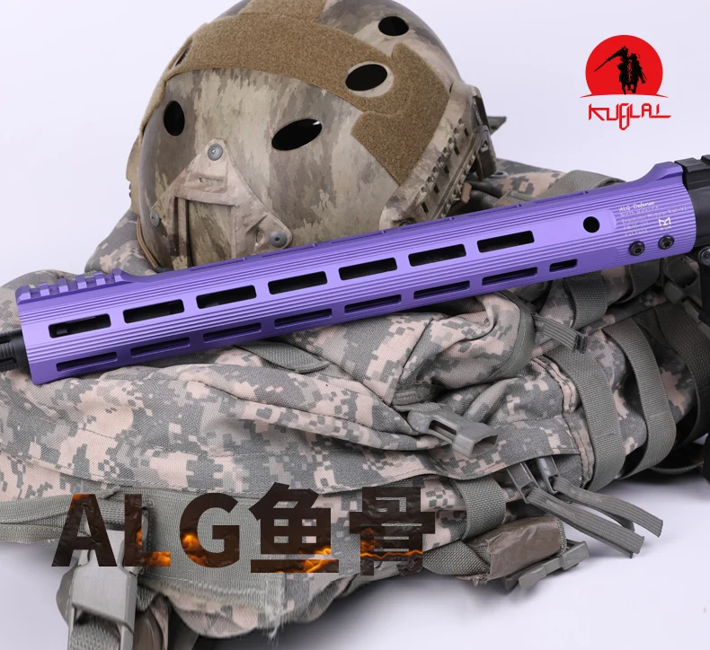 Rail para Scope M-lok Airsoft Handguard Free Float Picatinny Alg v1 v2 Roxo Preto Bronzeado Mount 12 13 15 Ar15 m4 14 12