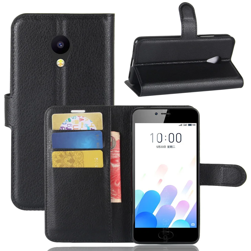 

Book Style PU Leather Case Cover for Meizu M5C Flip Wallet Phone Bags Cases with Stand for Meizu M5C/A5