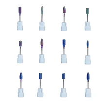 Радужный синий вольфрамовый стальной гвоздь заусенцы для маникюра ногтей сверла электрические сверла аксессуары Шлифовальная головка