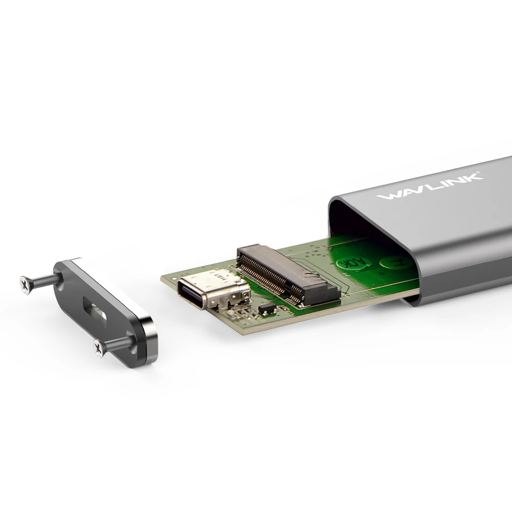USB-C M.2 NGFF SSD SATA Корпус USB 3,1 type-c GEN 2 M.2 SSD корпус до 10 Гбит/с Wavlink для M.2 NGFF SSD жесткий диск B Ключ