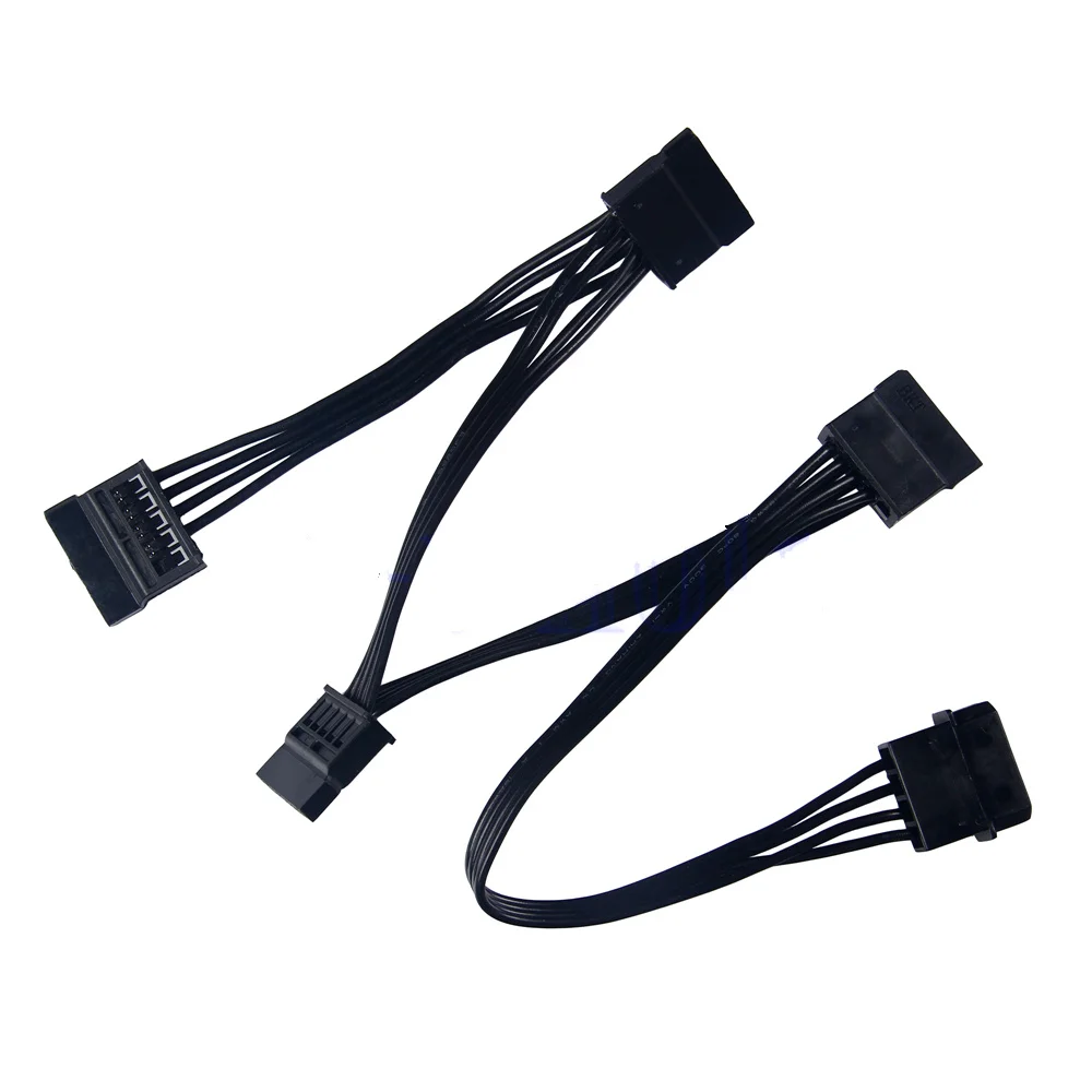 MLLSE 4 Pin IDE to 4 Serial SATA Hard Drive Power Adapter ...