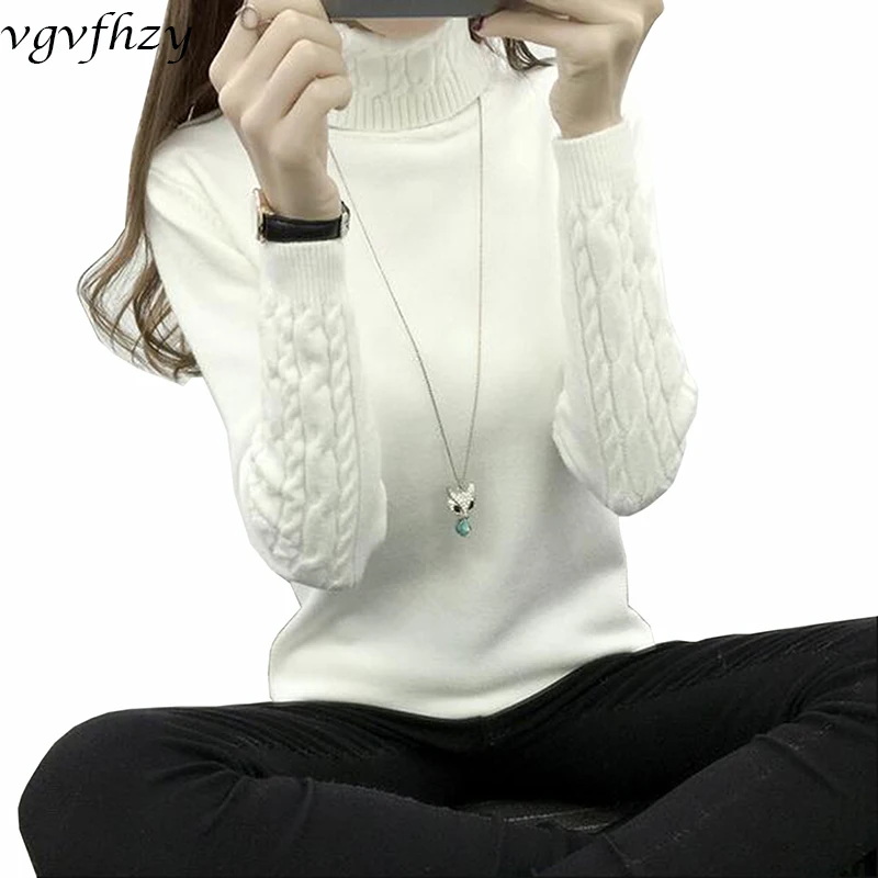 Women Turtleneck Winter Sweater Women 2017 Long Sleeve Knitted Women Sweaters And Pullovers Female Jumper Tricot