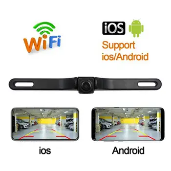 

Newest Car Rear View Camera Automobile WiFi Wireless Backup Camera HD 720P Waterproof Night Vision For Iphone IOS Android