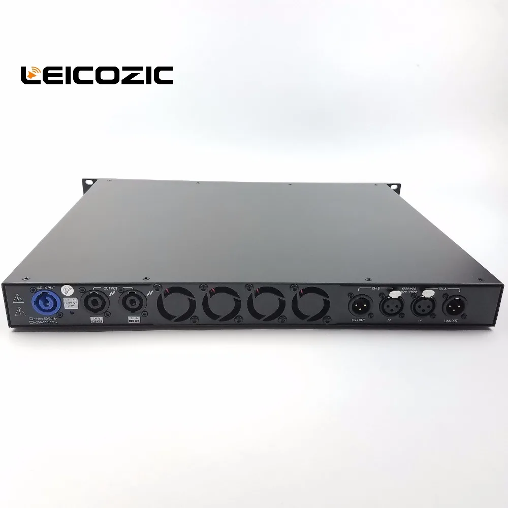 Leicozic DSP Мощность усилитель профессиональный мощный усилитель 1400 Вт x 2 канальный усилитель 1u усилитель класса d аудио для сцены