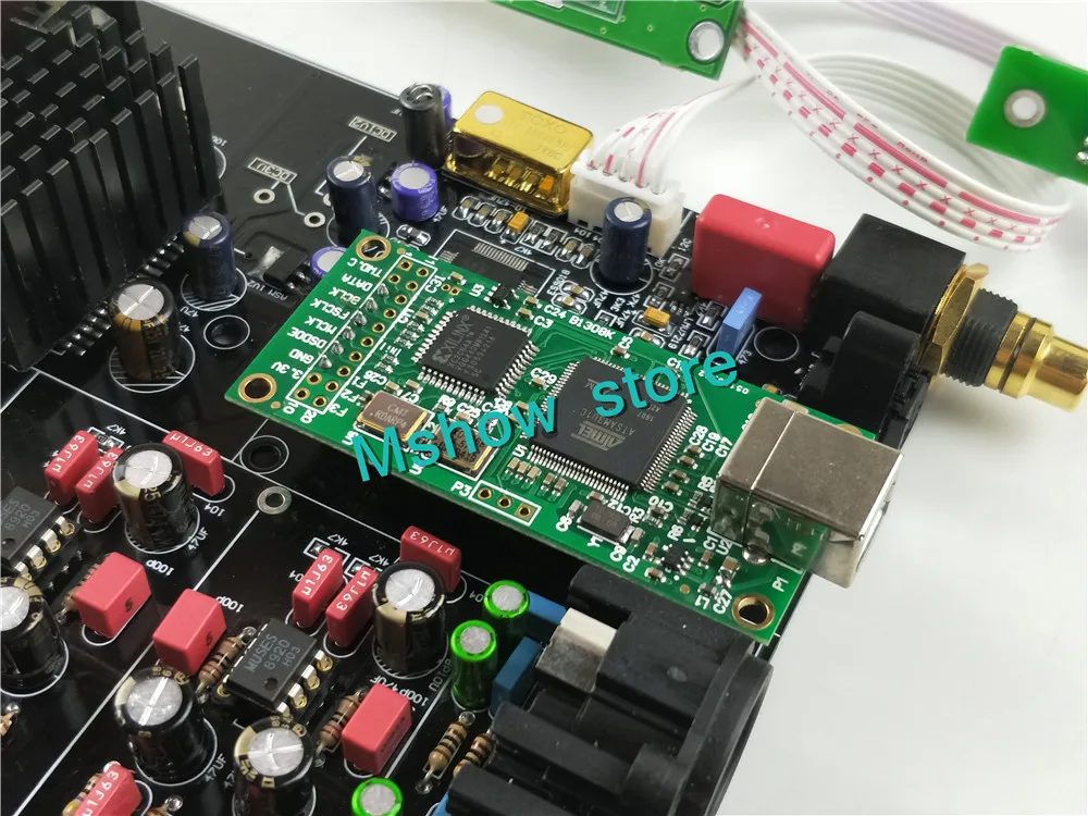 Новый Hi Fi Топ ES9038 ES9038PRO DAC декодер собранная плата + TCXO 0.1PPM пульт дистанционного