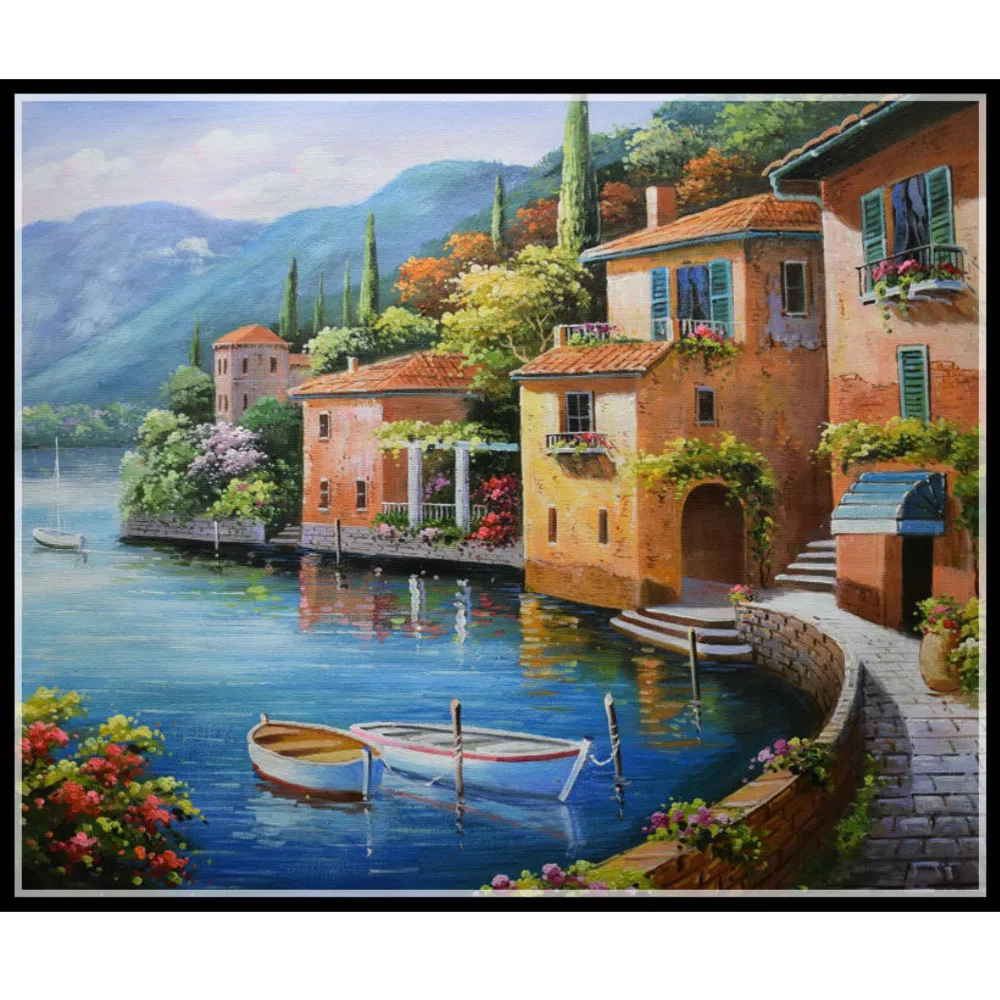 

ISHOWTIENDA 5D Full Embroidery Paintings Rhinestone Pasted DIY Diamond Painting Cross Stitch