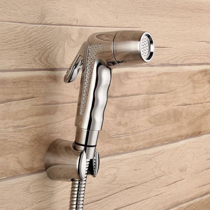 Chrome ABS Sprayer hand held toilet bidet spray shattaf spray factory