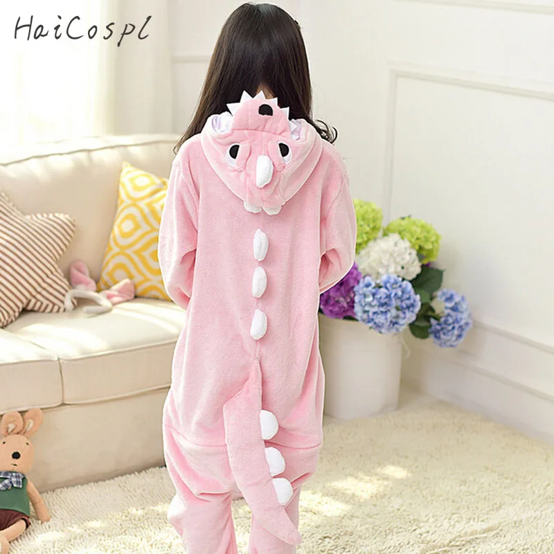 Dinosaur Kigurumi Onesie Pajamas Set Animal Cosplay Costume Children Party Wear cosplay costumes children pajamas kigurumi pajamas