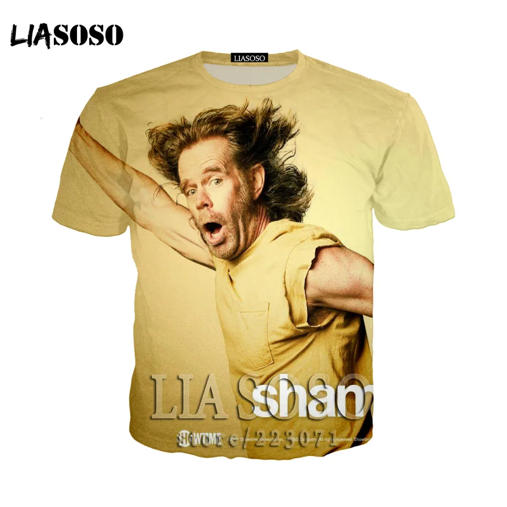 LIASOSO 3D печати Футболка Bianco бесстыжие Divertenti футболка donne Lettera Swag Хип хоп рэп большие