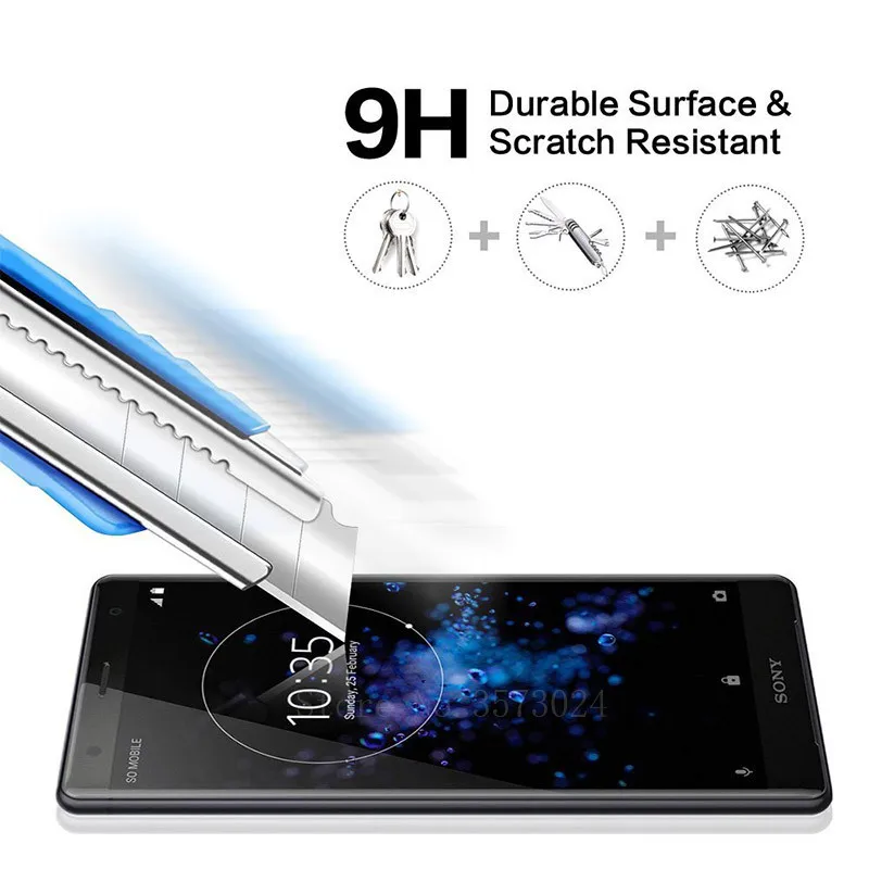 Закаленное стекло для Sony Xperia XZ2 Premium защита экрана H8166 H8116 5 8 дюймов полное покрытие
