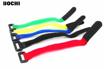 

Free Shipping 20pcs 20*300mm Reusable Cable Ties Straps with Plastic button Strip Nylon Strap with Buckle Hook