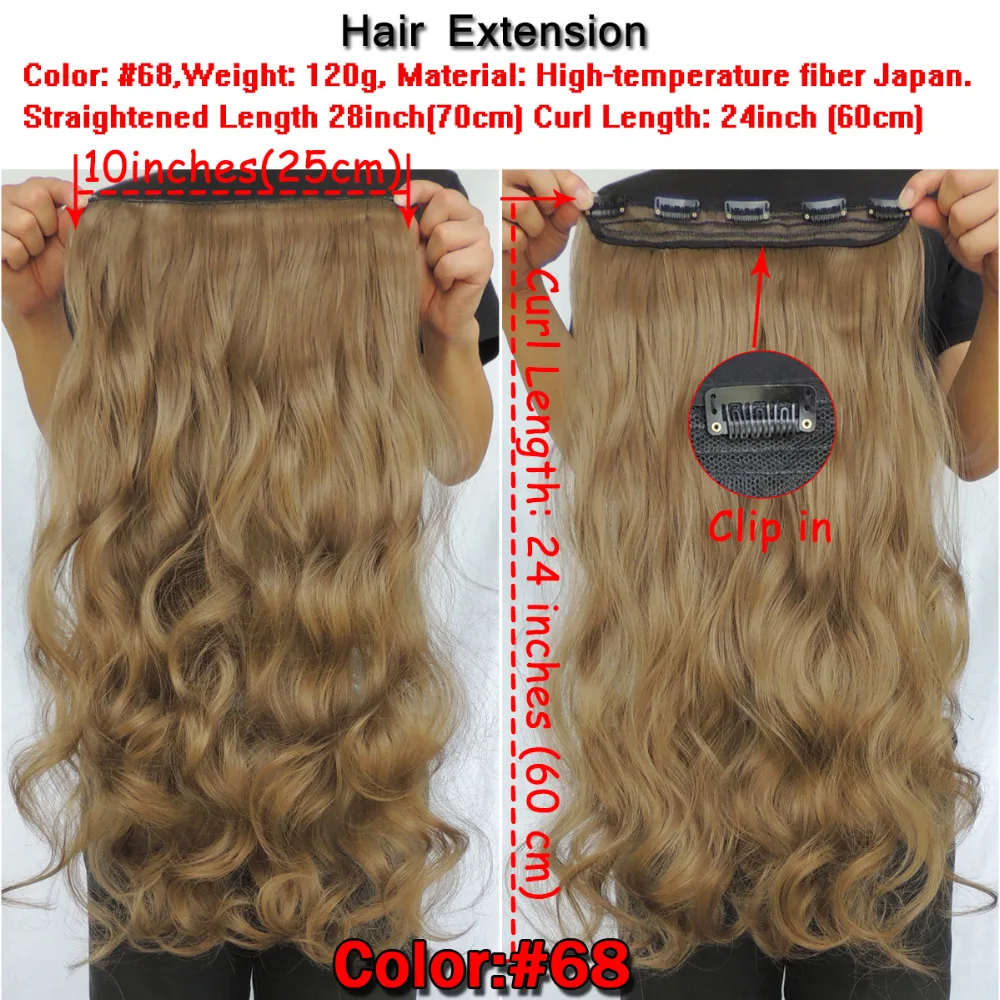 WJJ12070 Xi. Rocks 25 цветов для наращивания волос 70 см волосы синтетические на зажимах для наращивания 120 г кудрявые шпильки шиньон песочный серо-коричневый
